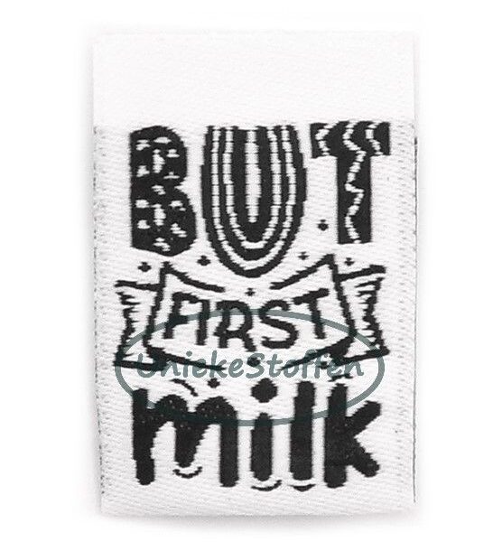 Label But first Milk