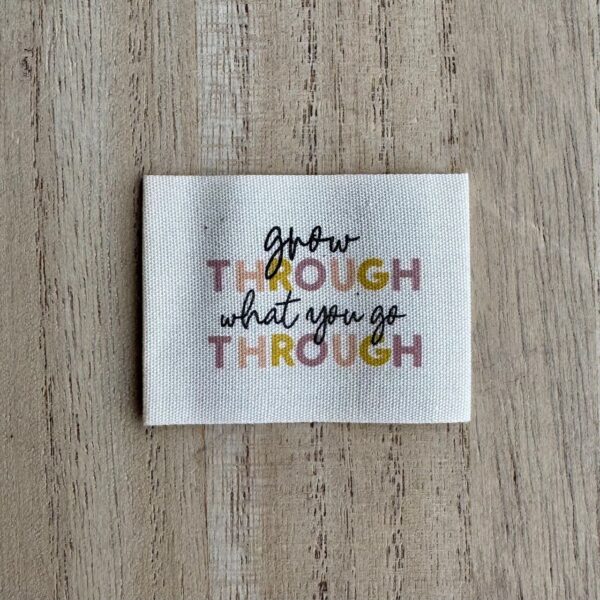 Label Grow through (katoen)
