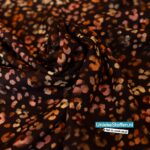 Viscose panterbloemetjes bruin A La Ville – foto 3