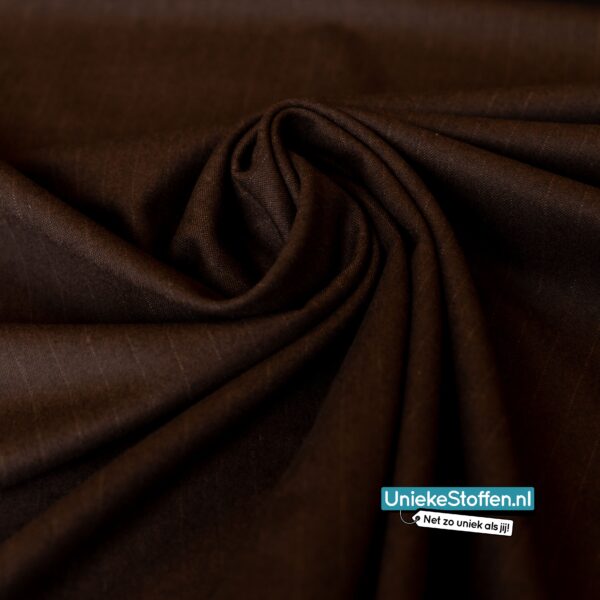 Bruin krijtstreepje A La Ville – viscose polyester