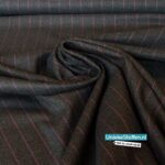 Donkergrijs met roze krijtstreepje A La Ville – viscose polyester