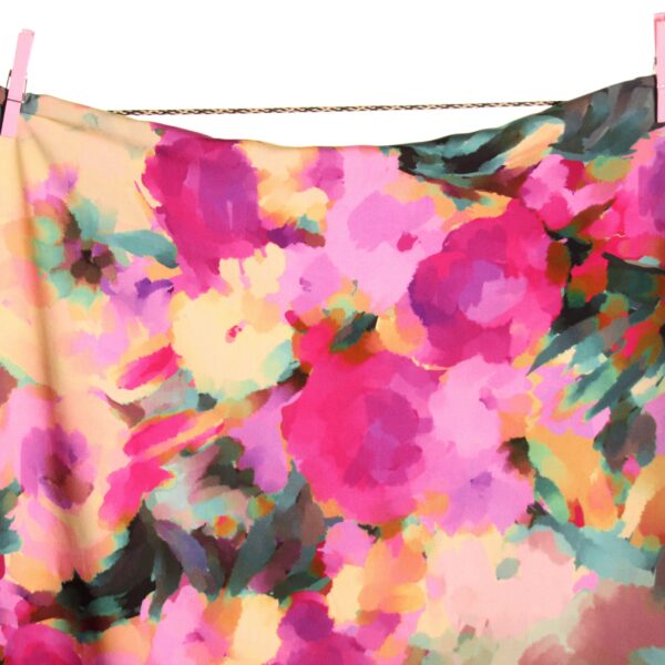 Viscose kleurrijke bloemen aquarel - Atelier Jupe