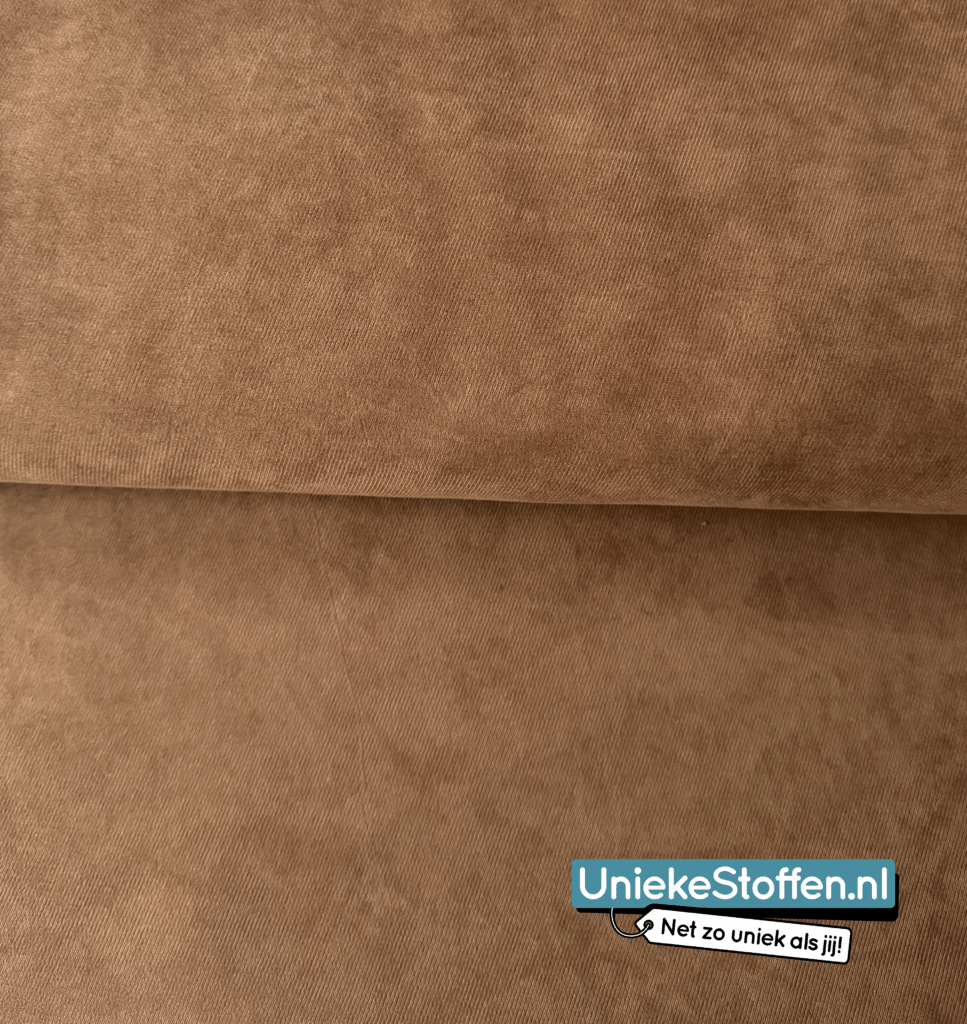 Twill bruin – A La Ville – corduroy rekbaar