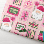 Kerst 2026 roze – GOTS French Terry – Pre-order